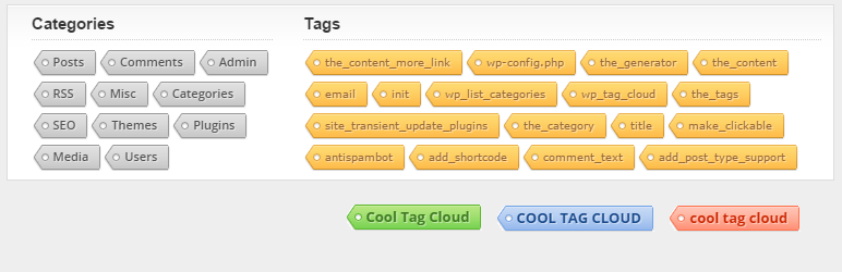 WordPress Cool Tag Cloud Plugin Banner Image