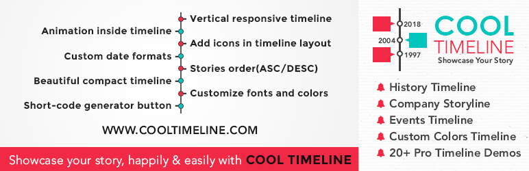 WordPress Cool Timeline Plugin Banner Image