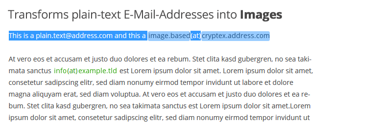 WordPress Cryptex | E-Mail Address Protection Plugin Banner Image