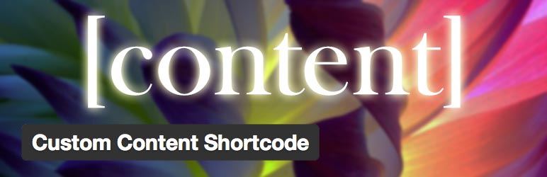 WordPress Custom Content Shortcode Plugin Banner Image