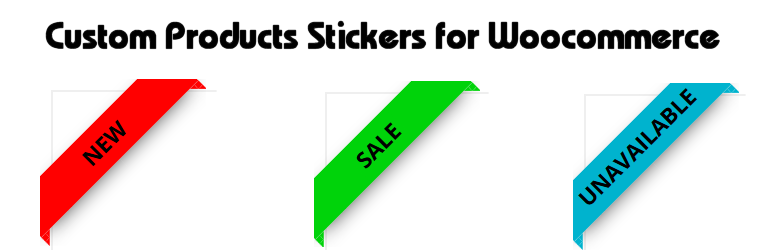WordPress Custom Product Stickers for Woocommerce Plugin Banner Image