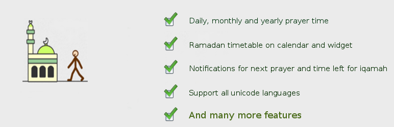 WordPress Daily Prayer Time Plugin Banner Image