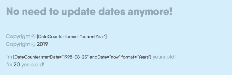 WordPress Date counter Plugin Banner Image