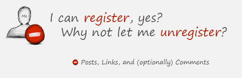 WordPress Delete Me Plugin Banner Image