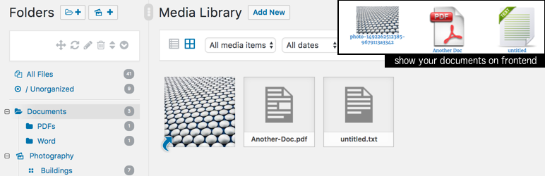 WordPress Document Gallery for Real Media Library Plugin Banner Image