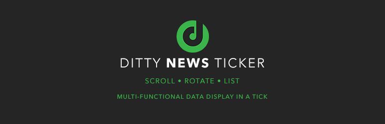 WordPress Ditty News Ticker Plugin Banner Image