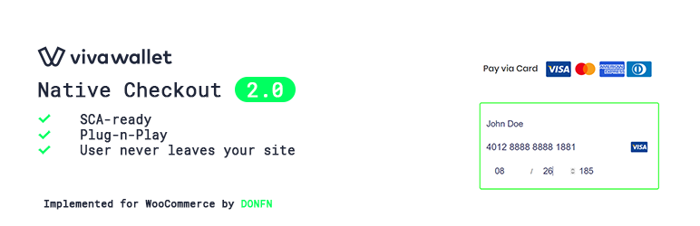 WordPress Implementation of Viva Payments' Native Checkout v.2.0 (Unofficial) Plugin Banner Image
