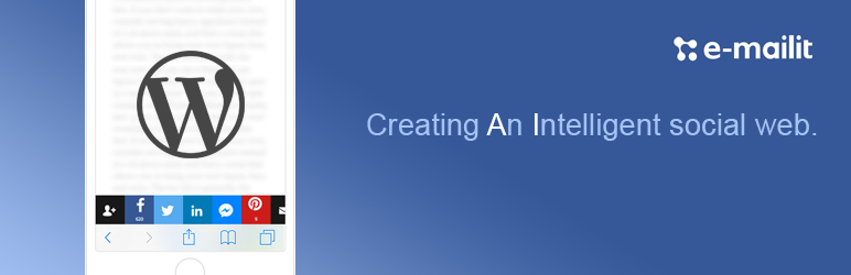 WordPress WordPress Share Buttons Plugin – E-MAILiT Plugin Banner Image