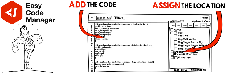 WordPress Easy Code Manager Plugin Banner Image