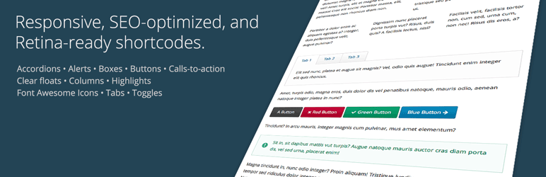 WordPress Easy Responsive Shortcodes Plugin Banner Image