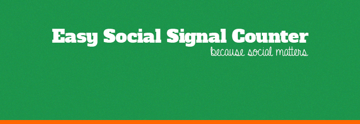 WordPress Easy Social Signal Counter Plugin Banner Image
