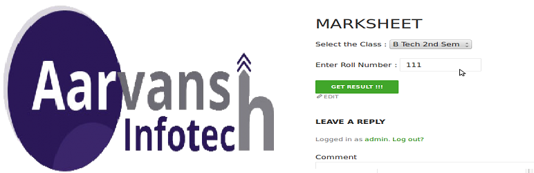 WordPress Online Marksheet Creator : eMarksheet Plugin Banner Image