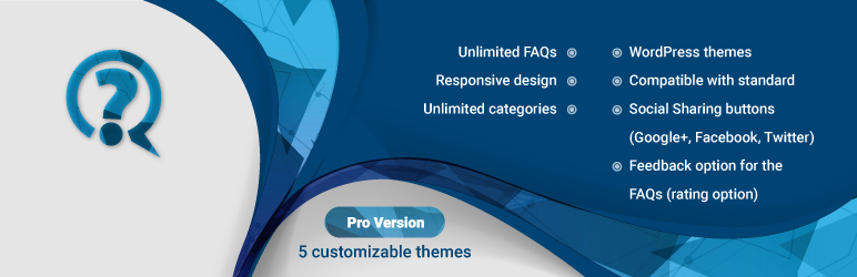 WordPress FAQ by 10Web – Responsive FAQ plugin Plugin Banner Image