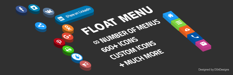 WordPress Float menu – awesome floating side menu Plugin Banner Image