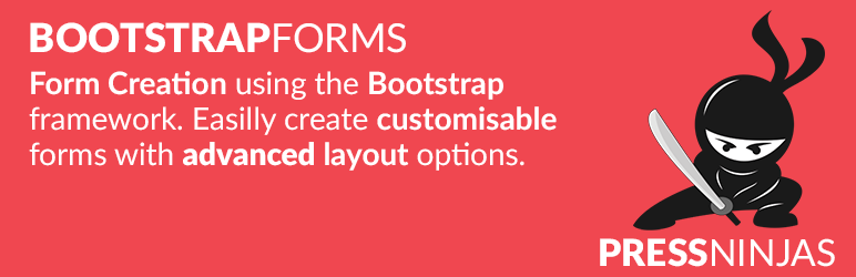WordPress Bootstrap 4 Form Builder Plugin Banner Image