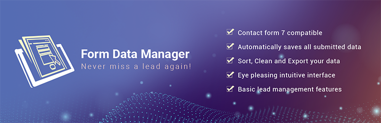 WordPress Form Data Manager – FDM Plugin Banner Image