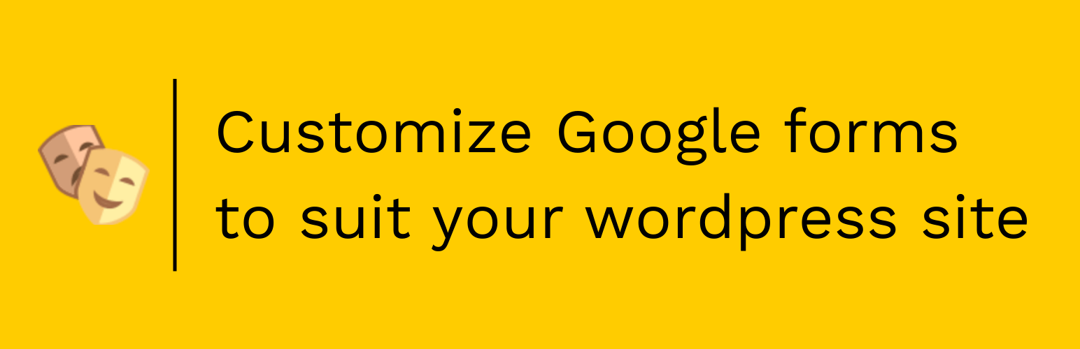 WordPress FormFacade – WordPress plugin for Google Forms Plugin Banner Image