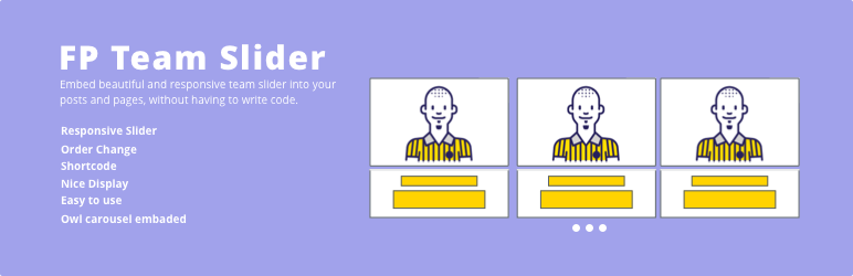 WordPress FP Team Slider Plugin Banner Image
