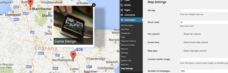 WordPress Fundify Geolocated Campaigns Plugin Banner Image
