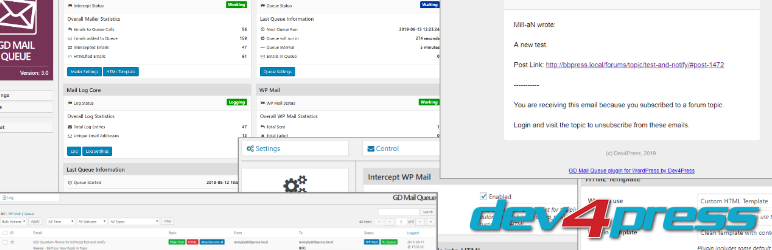 WordPress GD Mail Queue Plugin Banner Image