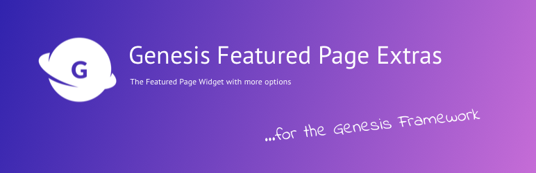 WordPress Genesis Featured Page Extras Plugin Banner Image