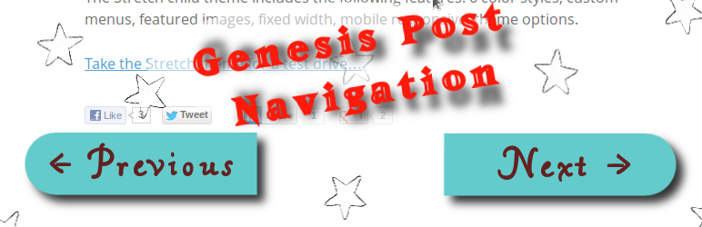 WordPress Genesis Post Navigation Plugin Banner Image
