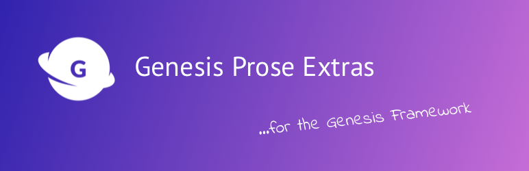 WordPress Genesis Prose Extras Plugin Banner Image