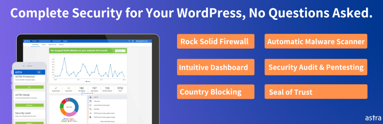 WordPress Astra Security Suite – Firewall & Malware Scan Plugin Banner Image