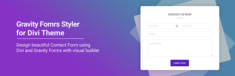 WordPress Gravity Forms Styler for Divi Plugin Banner Image