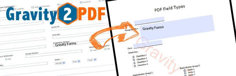 WordPress Gravity 2 PDF Plugin Banner Image