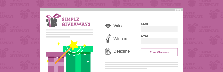 WordPress Simple Giveaways Plugin Banner Image