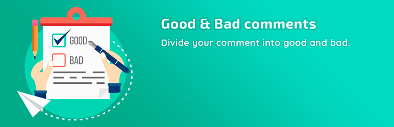 WordPress Good & Bad comments Plugin Banner Image