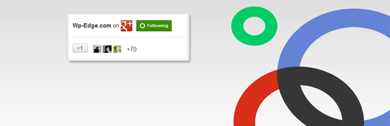 WordPress Google+ Badge Widget Plugin Banner Image