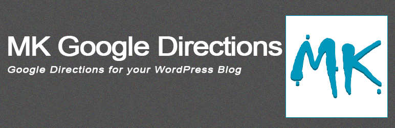 WordPress MK Google Directions Plugin Banner Image
