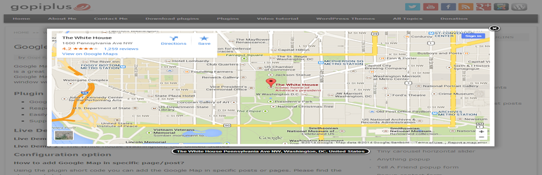 WordPress Google Map with FancyBox Popup Plugin Banner Image