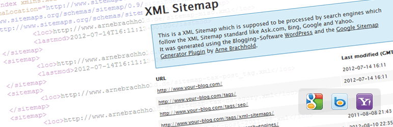 WordPress Google XML Sitemaps Plugin Banner Image