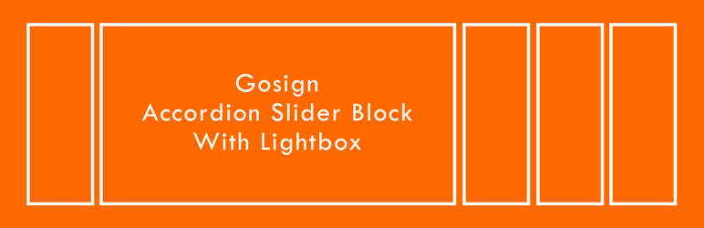 WordPress Gosign – Accordion Slider Block Plugin Banner Image