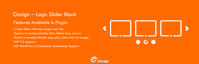 WordPress Gosign – Logo Slider Block Plugin Banner Image