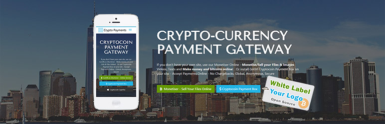 WordPress GoUrl Bitcoin Payment Gateway & Paid Downloads & Membership Plugin Banner Image
