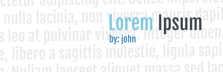 WordPress GR Lorem Ipsum Generator Plugin Banner Image