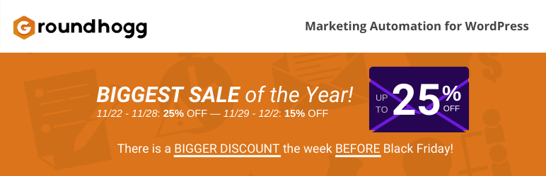 WordPress Groundhogg — Marketing Automation & CRM for WordPress Plugin Banner Image