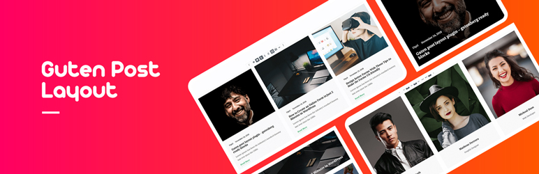 WordPress Guten Post Layout – Gutenberg Post Layout Collection Plugin Banner Image