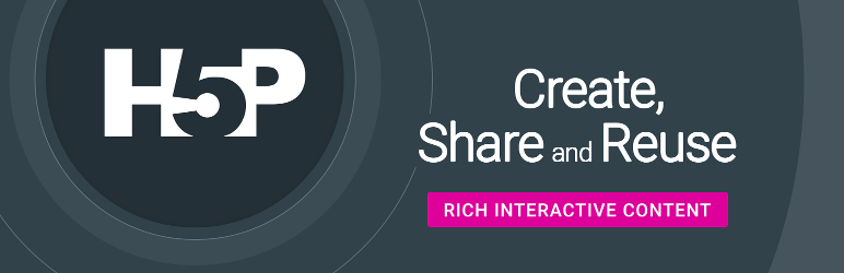 WordPress Interactive Content – H5P Plugin Banner Image