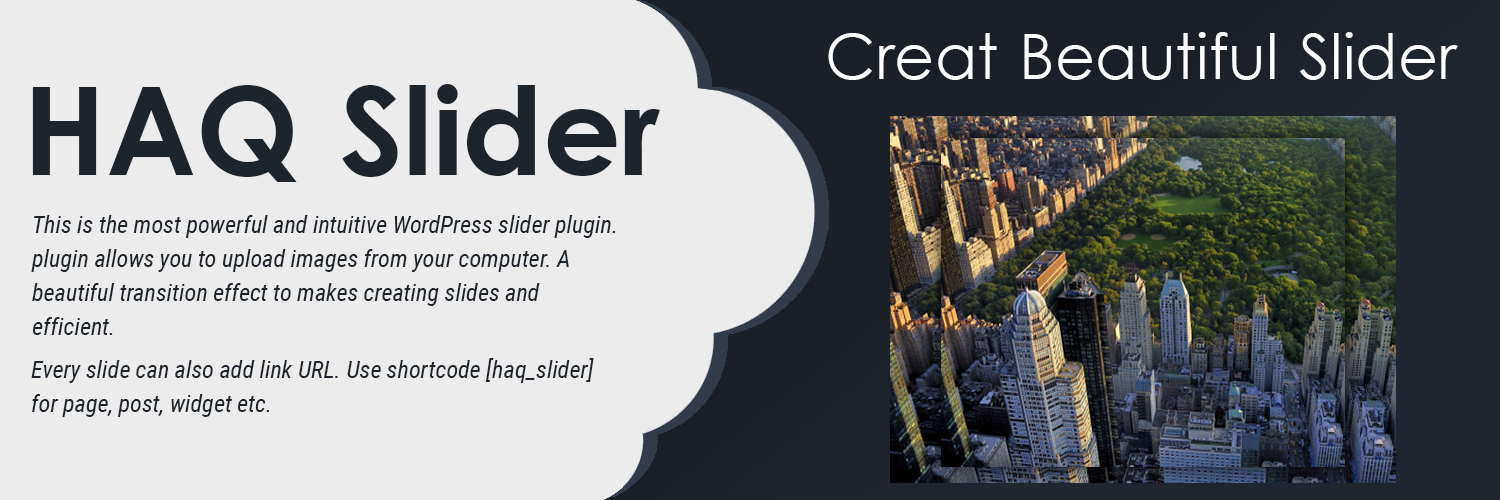 WordPress HAQ Slider Plugin Banner Image