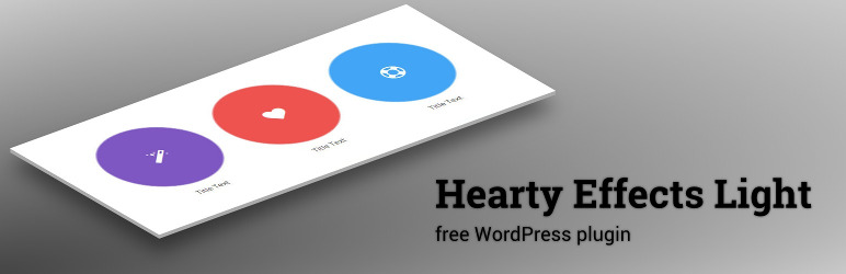 WordPress Hearty Effects Light Plugin Banner Image