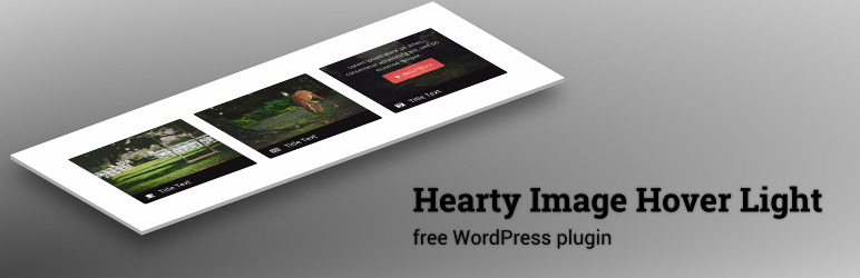 WordPress Hearty Image Hover Light Plugin Banner Image