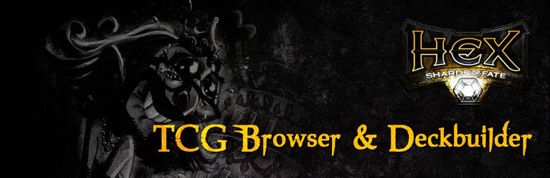 WordPress Hex TCGBrowser Card Tooltips Plugin Banner Image