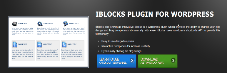 WordPress IBlocks Plugin Banner Image