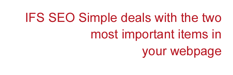 WordPress Plugin Name: IFS Seo Simple Plugin Banner Image