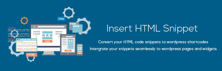 WordPress Insert Html Snippet Plugin Banner Image